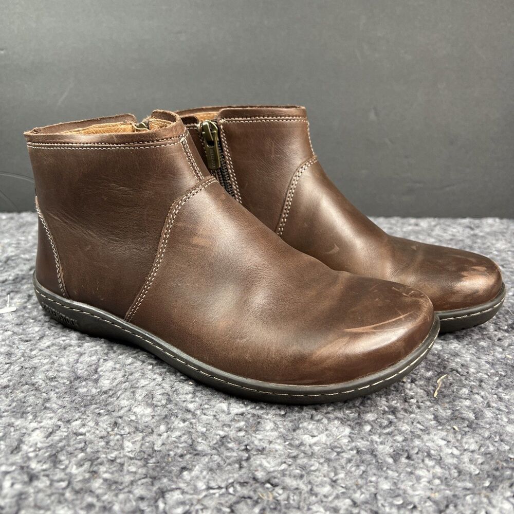 BIRKENSTOCK Bennington Leather Ankle Boots Brown Womens 36 US 5.5 GUC